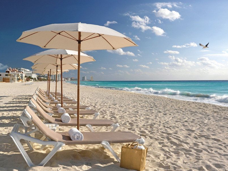 Cancun, Mexico - Beaches and Parasols