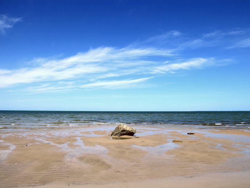 Breakwater Beach view