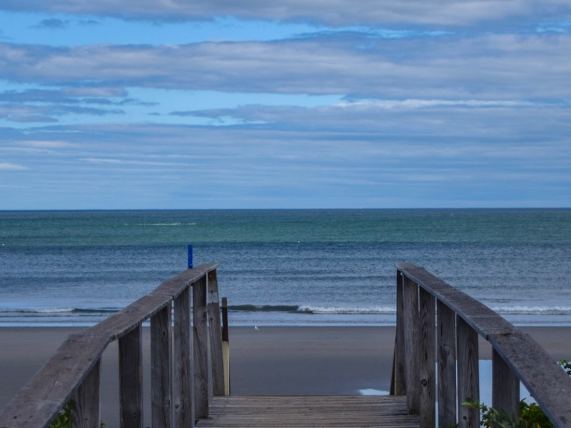 Laudholm Beach after sunset