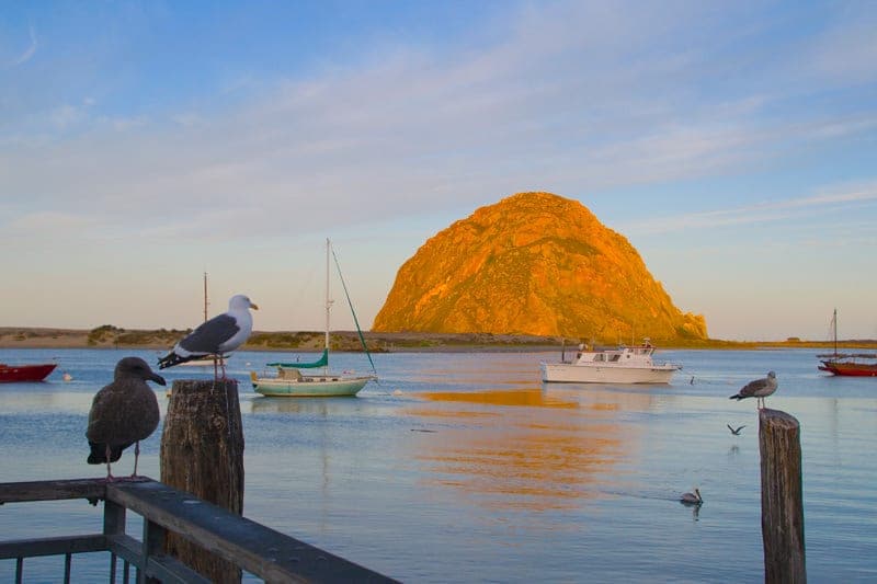 Morro Bay rock formation