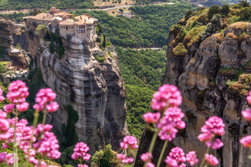 View of the Springtime flowers in Greece- the best time to visit Greece