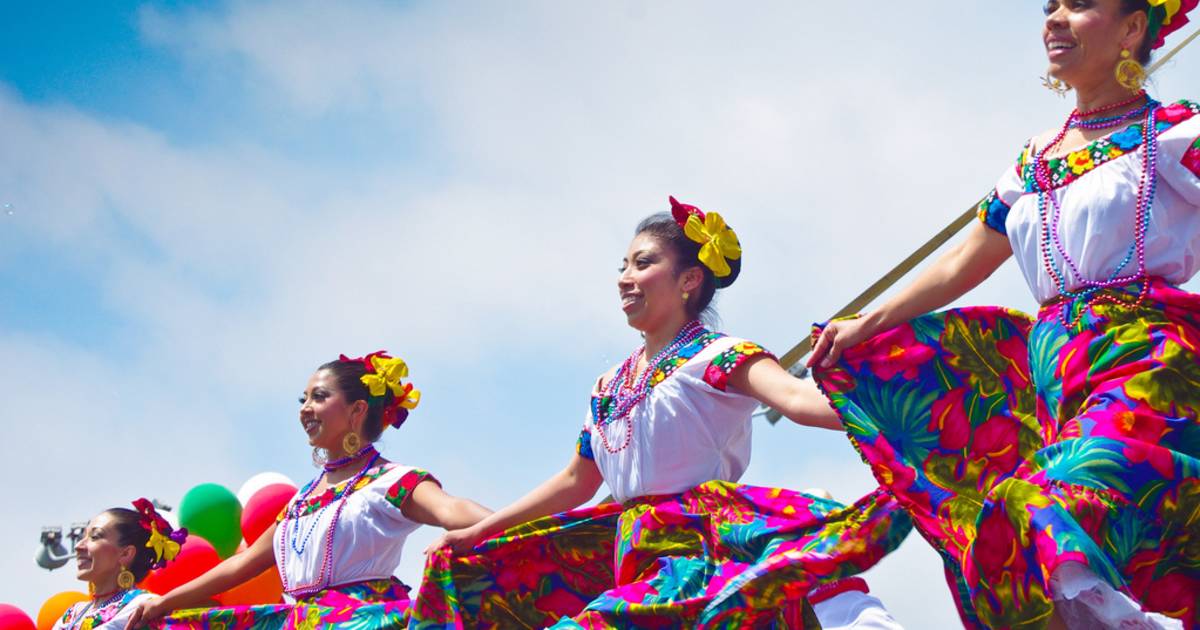 Cinco de Mayo celebrations in San Francisco are in full swing, with women dancing in traditional clothes