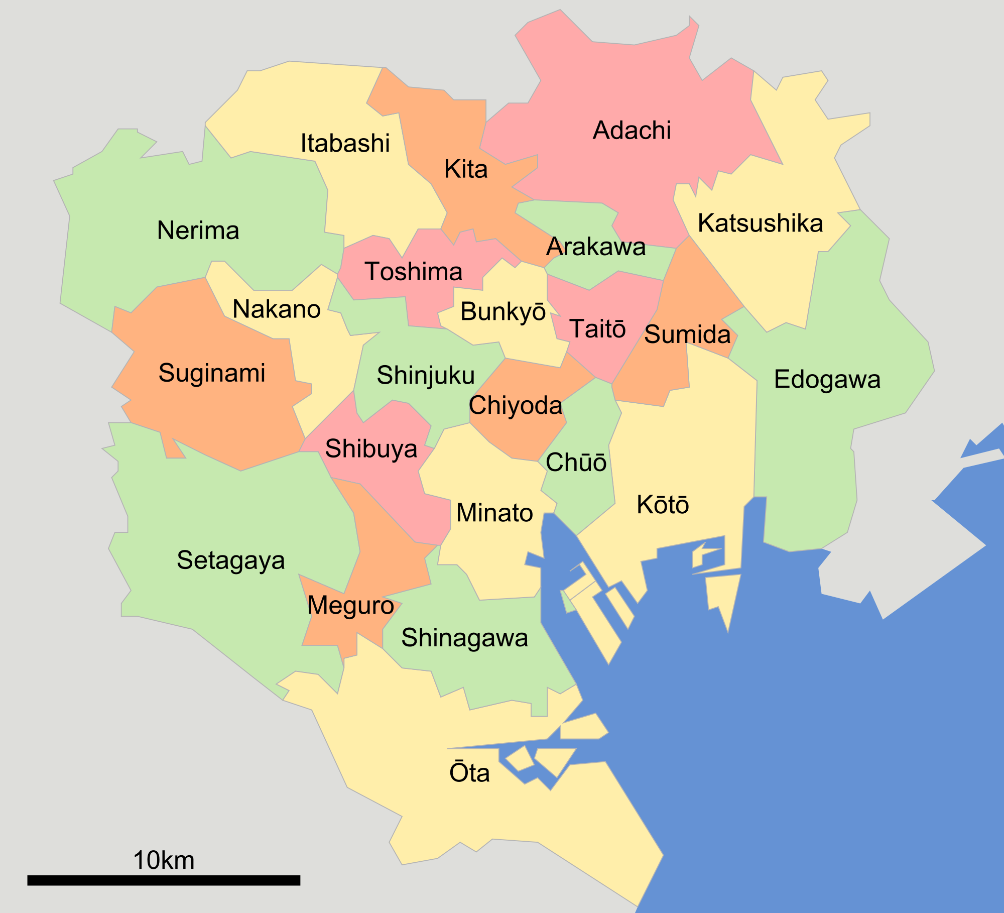 Токийские районы. Карта специальных районов Токио. Карта районов Токио. Специальные районы Токио. Токио районы города.
