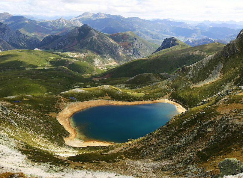 View of the mountains in Northern Spain