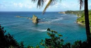 View of the waters of Dominica, Caribbean