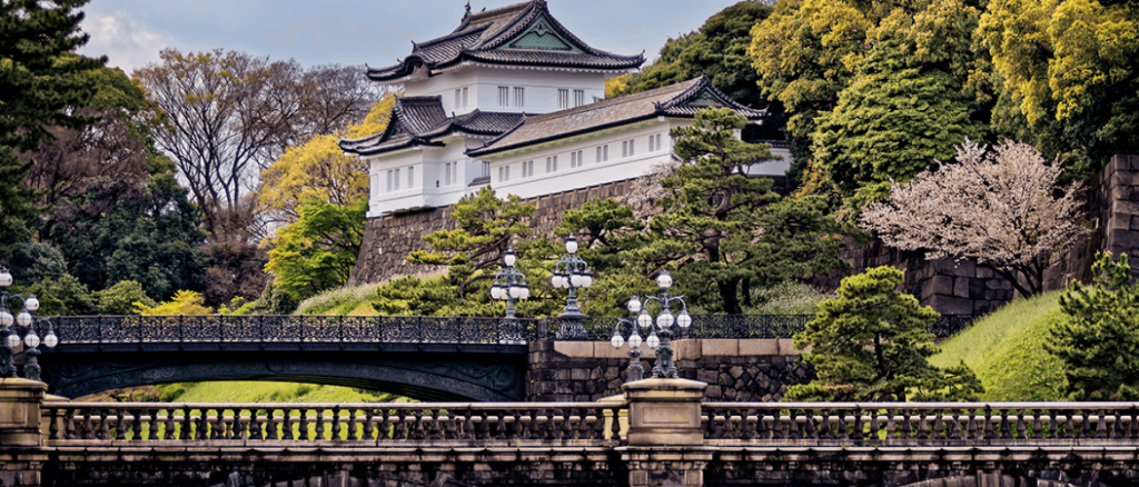 View of the Imperial Palace in Tokyo