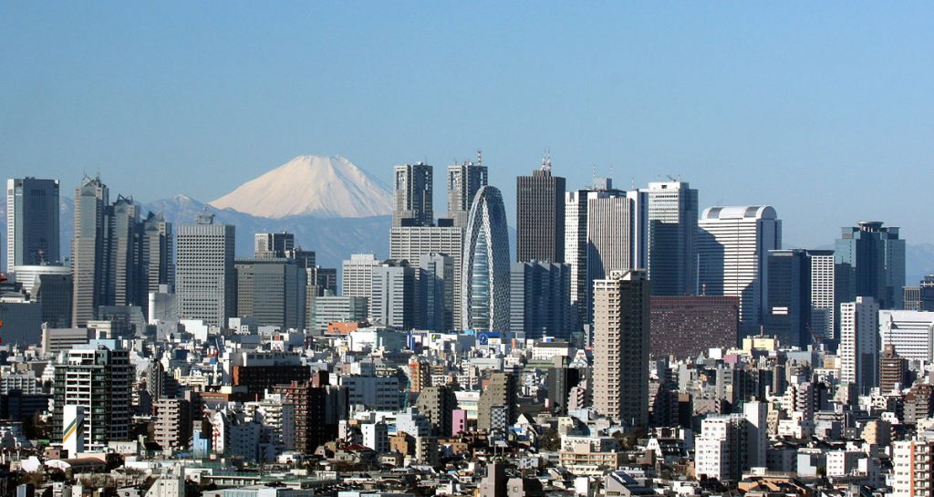 View of Tokyo with Mt. Fuji